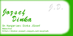 jozsef dinka business card
