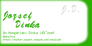 jozsef dinka business card